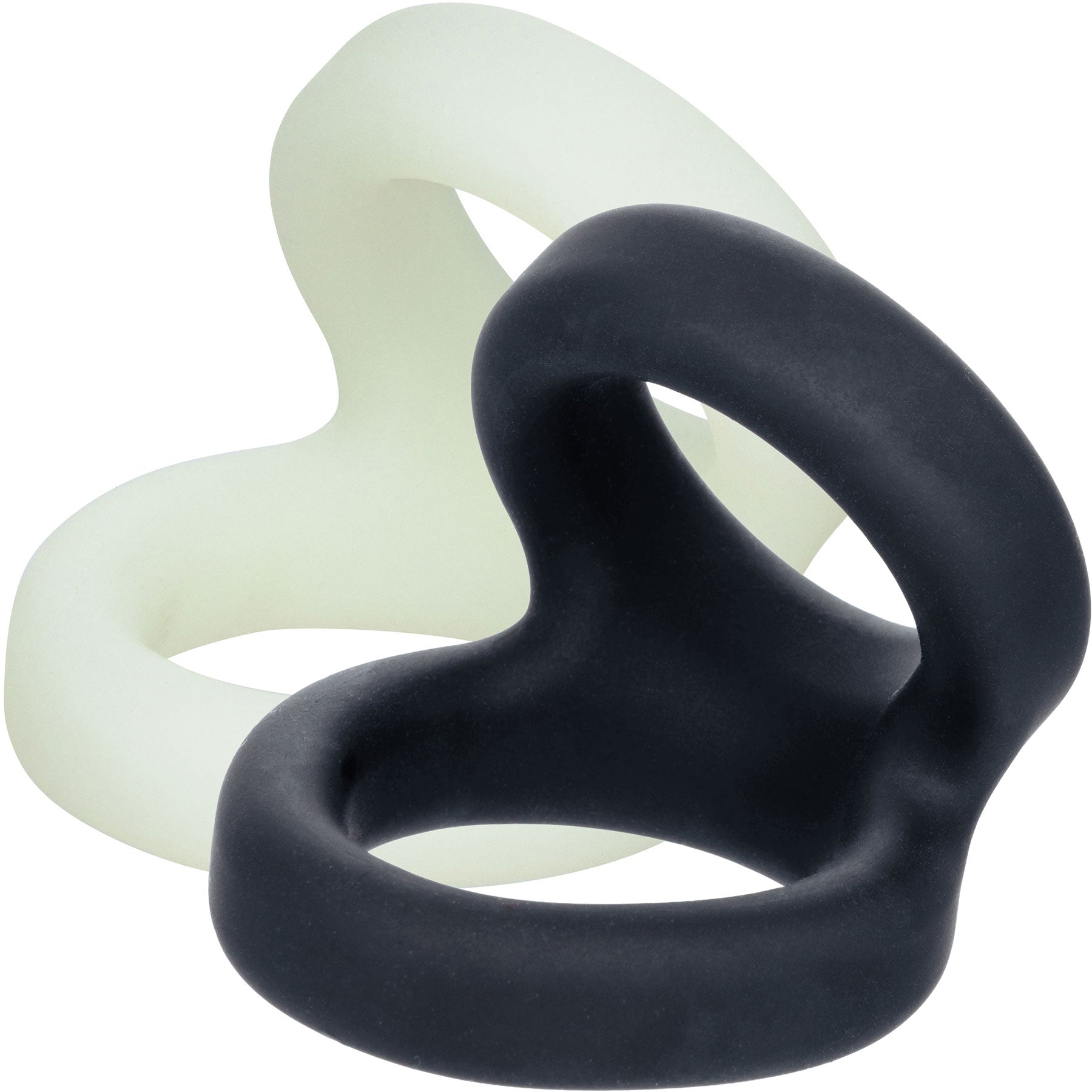 Alpha Liquid Silicone Snug Tugger Cock Ring - Both