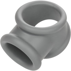 Alpha Liquid Silicone Precision Cock & Balls Ring By CalExotics - Grey