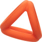 Alpha Liquid Silicone Tri-Ring Cock Ring By CalExotics - Orange