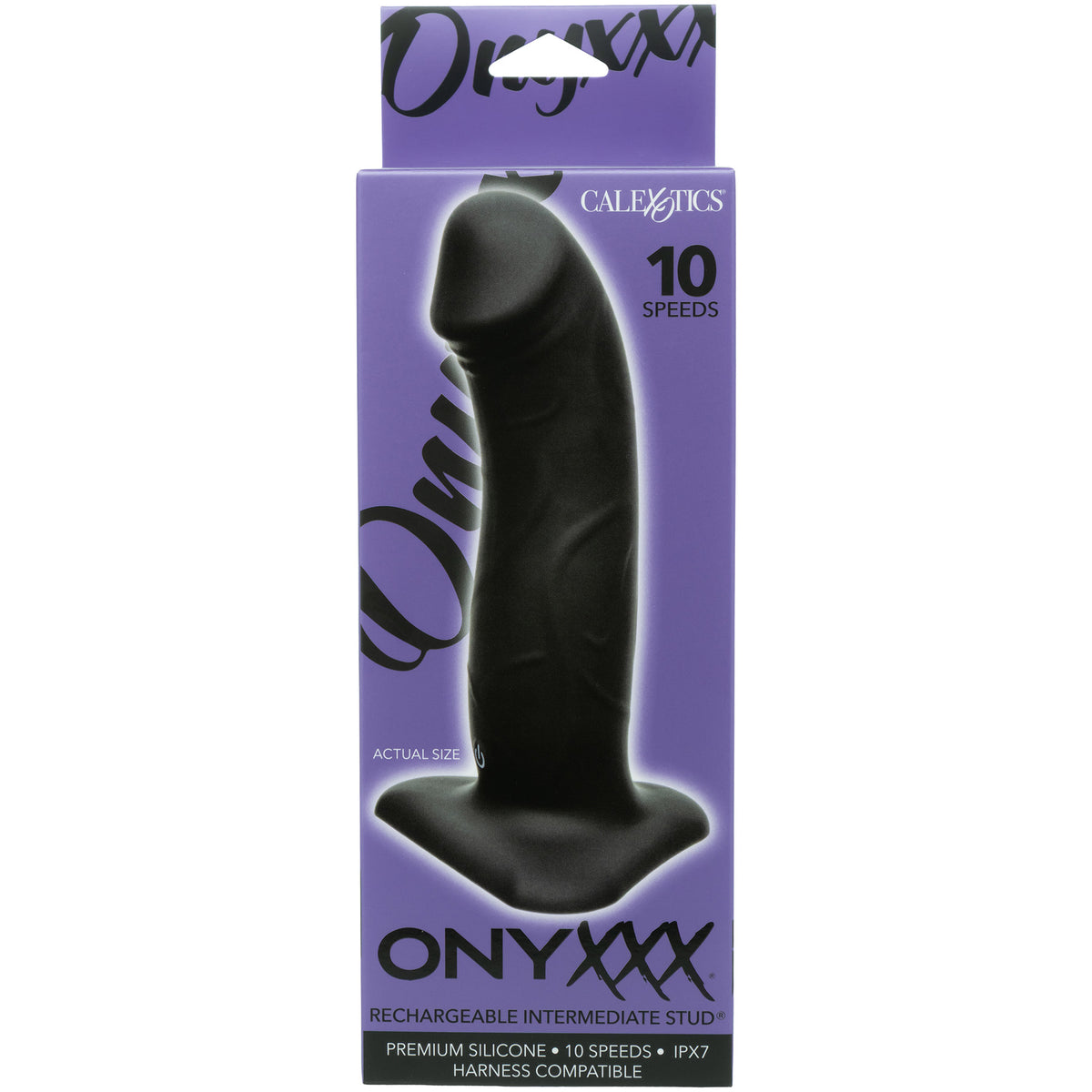 Onyxxx™ Rechargeable Intermediate 5" Stud® Vibrating Silicone Dildo