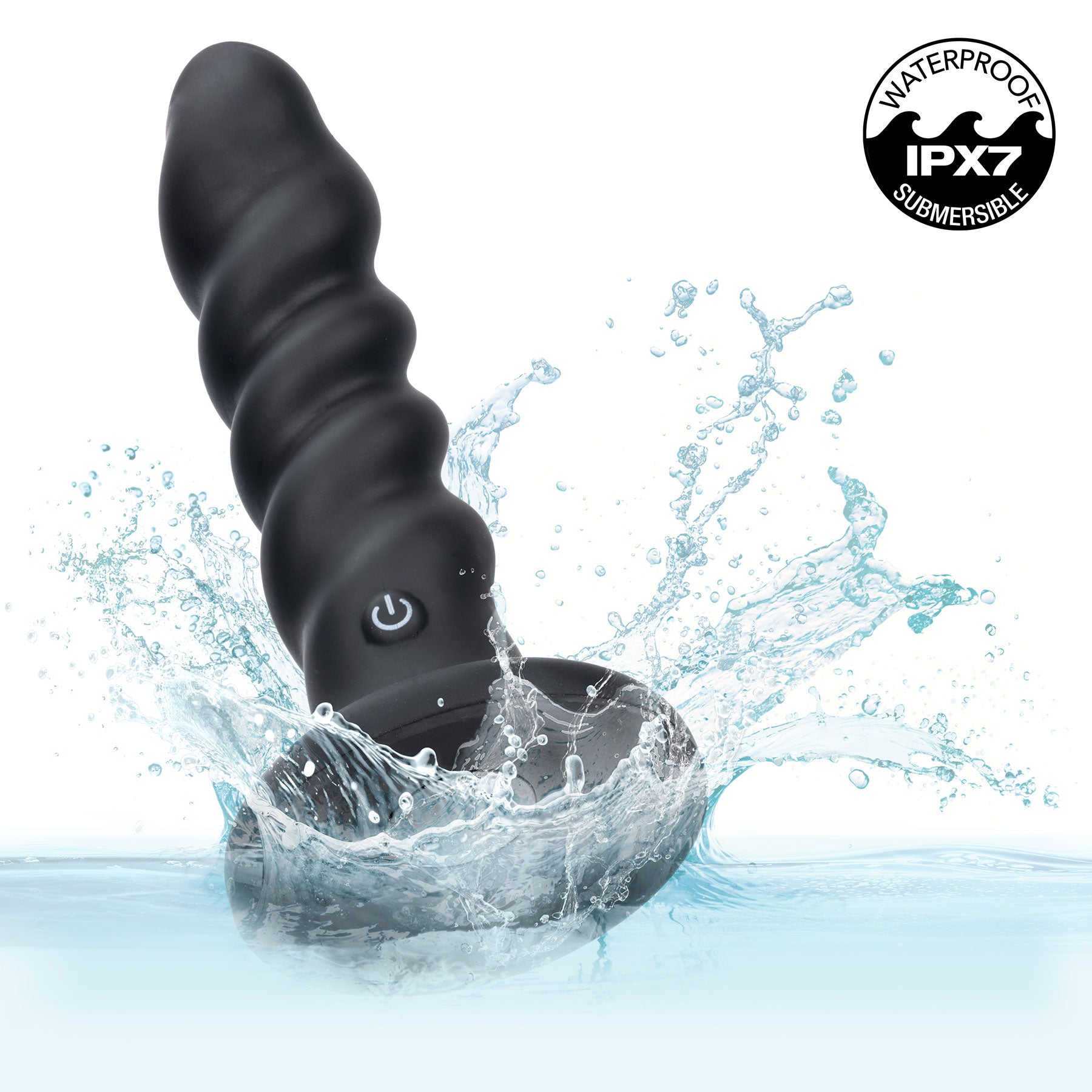 Onyxxx™ Rechargeable Rippled Vibrating Silicone Probe By CalExotics