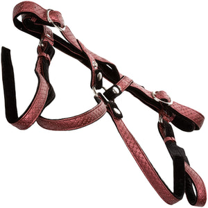 Her Royal Harness The Regal Duchess O-Ring Harness by CalExotics - Red