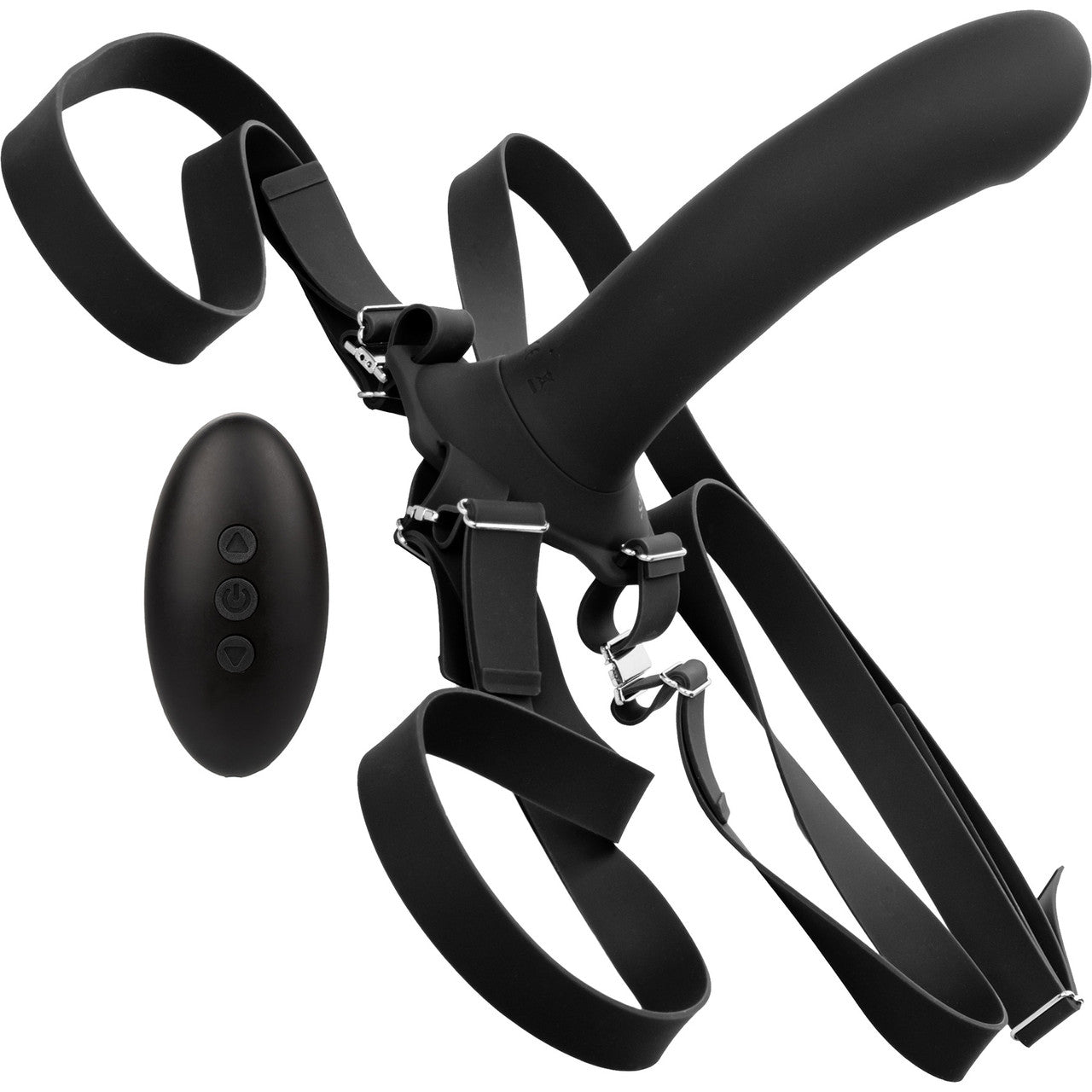 Her Royal Harness ME2 Set With Vibrating Silicone Rumbler Probe & Remote By CalExotics