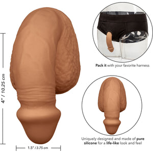 Packer Gear Silicone Packing Penis 4" / 10.25 cm By CalExotics - Caramel
