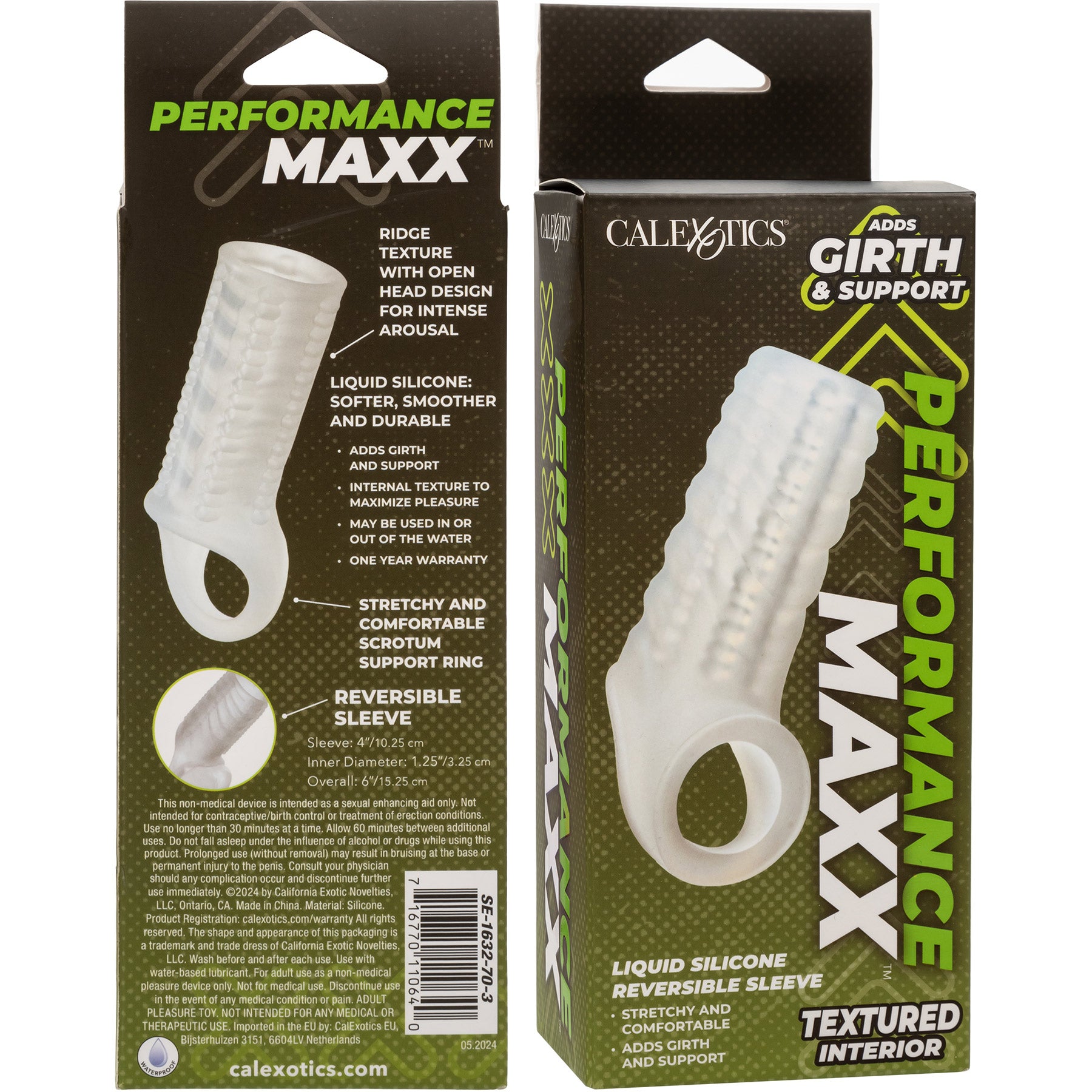 Performance Maxx™ Liquid Silicone Reversible Penis Sleeve By CalExotics