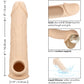 Performance Maxx Life-Like 8" Silicone Penis Extension By CalExotics - Vanilla