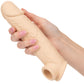 Performance Maxx Life-Like 8" Silicone Penis Extension By CalExotics - Vanilla