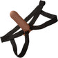 Performance Maxx Silicone 6.25" Hollow Penis Extension With Harness By CalExotics - Chocolate