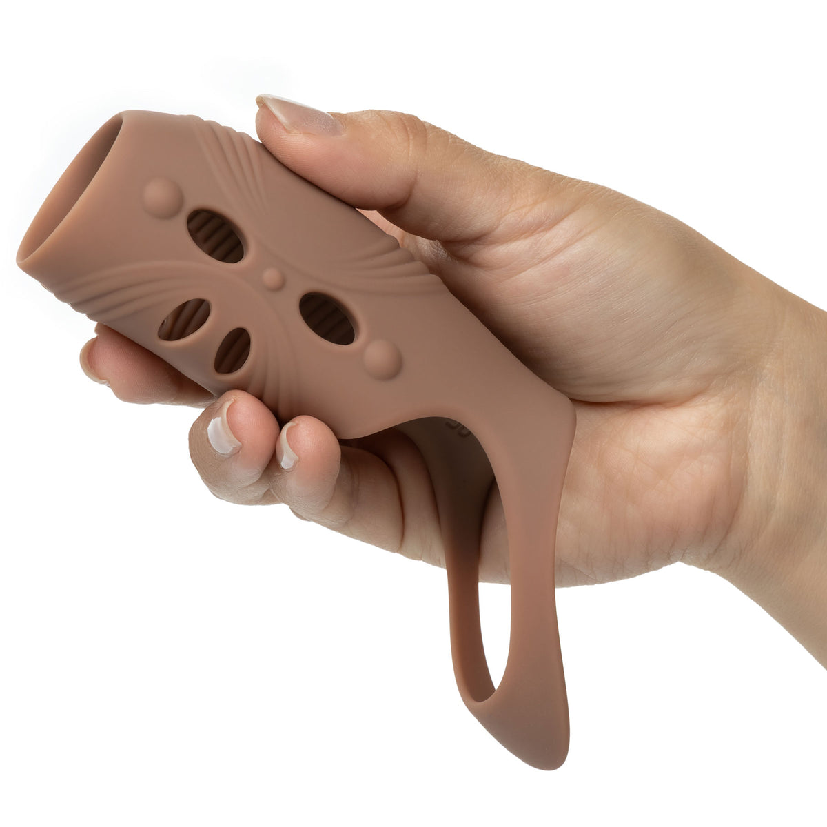 Performance Maxx™ Rechargeable Open-Ended Sleeve By CalExotics - Caramel