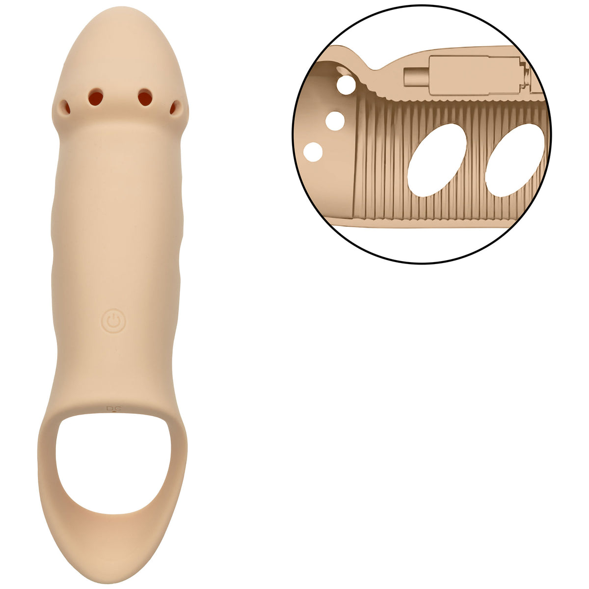 Performance Maxx™ 7.5" Vibrating Stud Sleeve By CalExotics - Vanilla