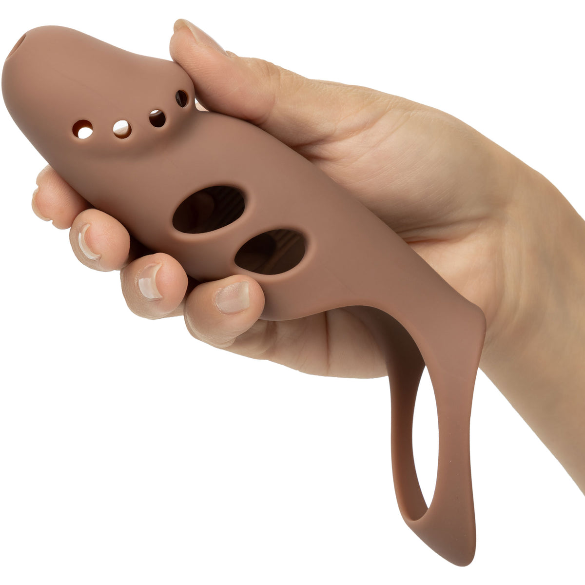 Performance Maxx™ 7.5" Vibrating Stud Sleeve By CalExotics - Caramel