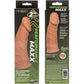 Performance Maxx™ Rechargeable Vibrating 7" Penis Extension By CalExotics - Caramel