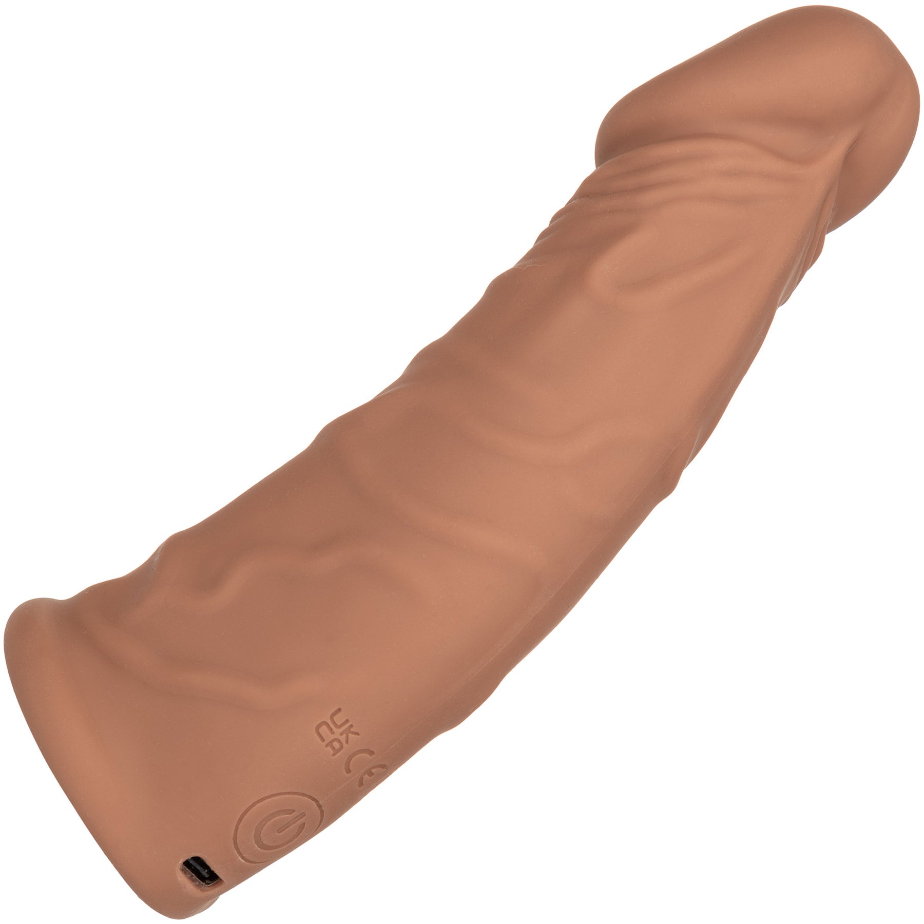 Performance Maxx™ Rechargeable Vibrating 7" Penis Extension By CalExotics - Caramel