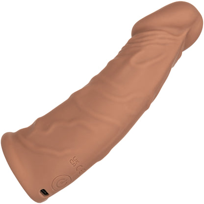 Performance Maxx™ Rechargeable Vibrating 7" Penis Extension By CalExotics - Caramel