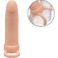 Performance Maxx Rechargeable Thick Waterproof Vibrating 5.5" Silicone Dual Penetrator By CalExotics - Vanilla