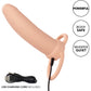 Performance Maxx Rechargeable Thick Waterproof Vibrating 5.5" Silicone Dual Penetrator By CalExotics - Vanilla