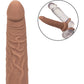 Performance Maxx Rechargeable Vibrating 5.5" Silicone Dual Penetrator - Chocolate