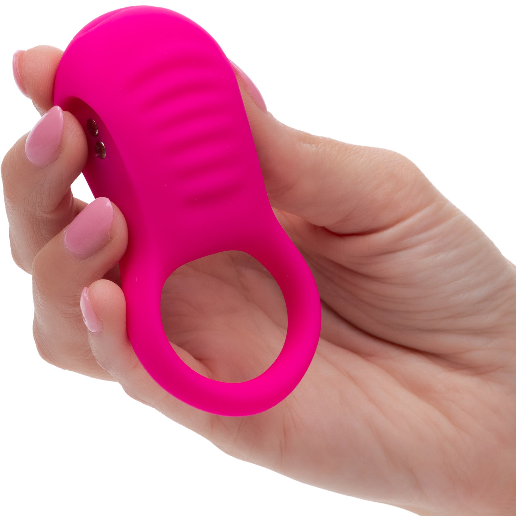 Basic Essentials® Rechargeable Ridge Rider Cock Ring By CalExotics