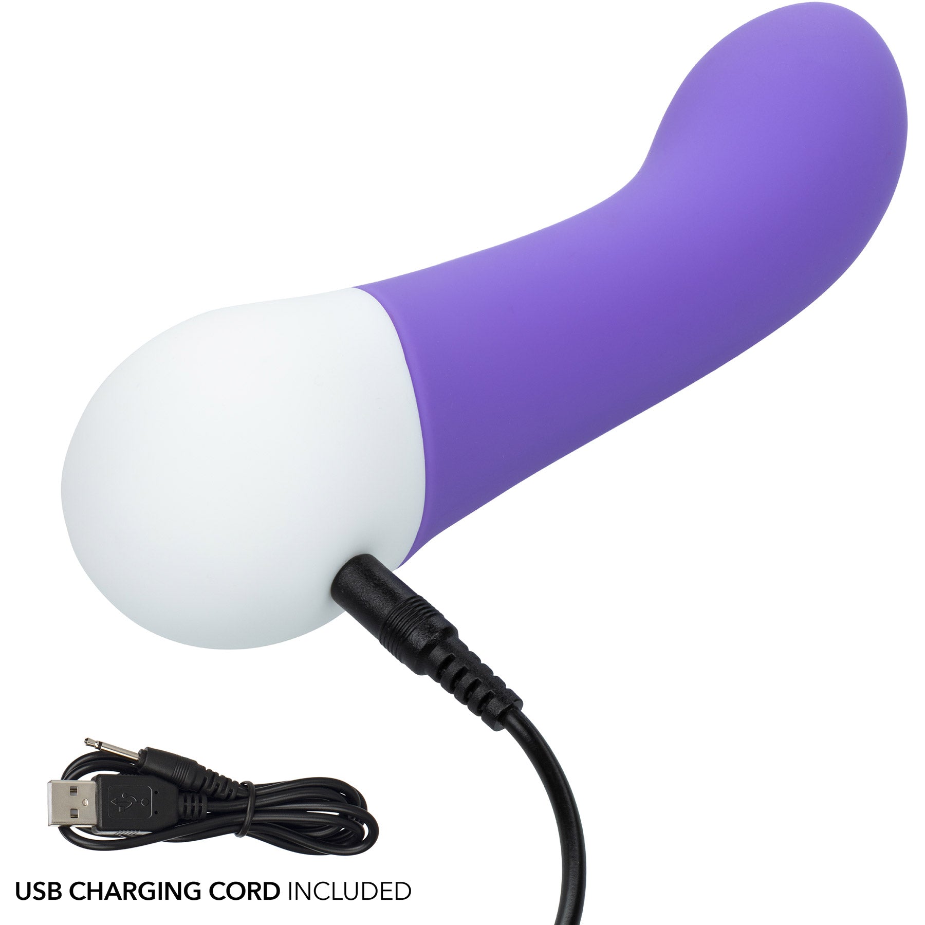 Basic Essentials® Rechargeable G Silicone G-Spot Vibrator By CalExotics