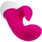 Basic Essentials® Rechargeable Dual Pleaser Silicone Rabbit Vibrator By CalExotics