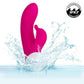 Basic Essentials® Rechargeable Dual Pleaser Silicone Rabbit Vibrator By CalExotics