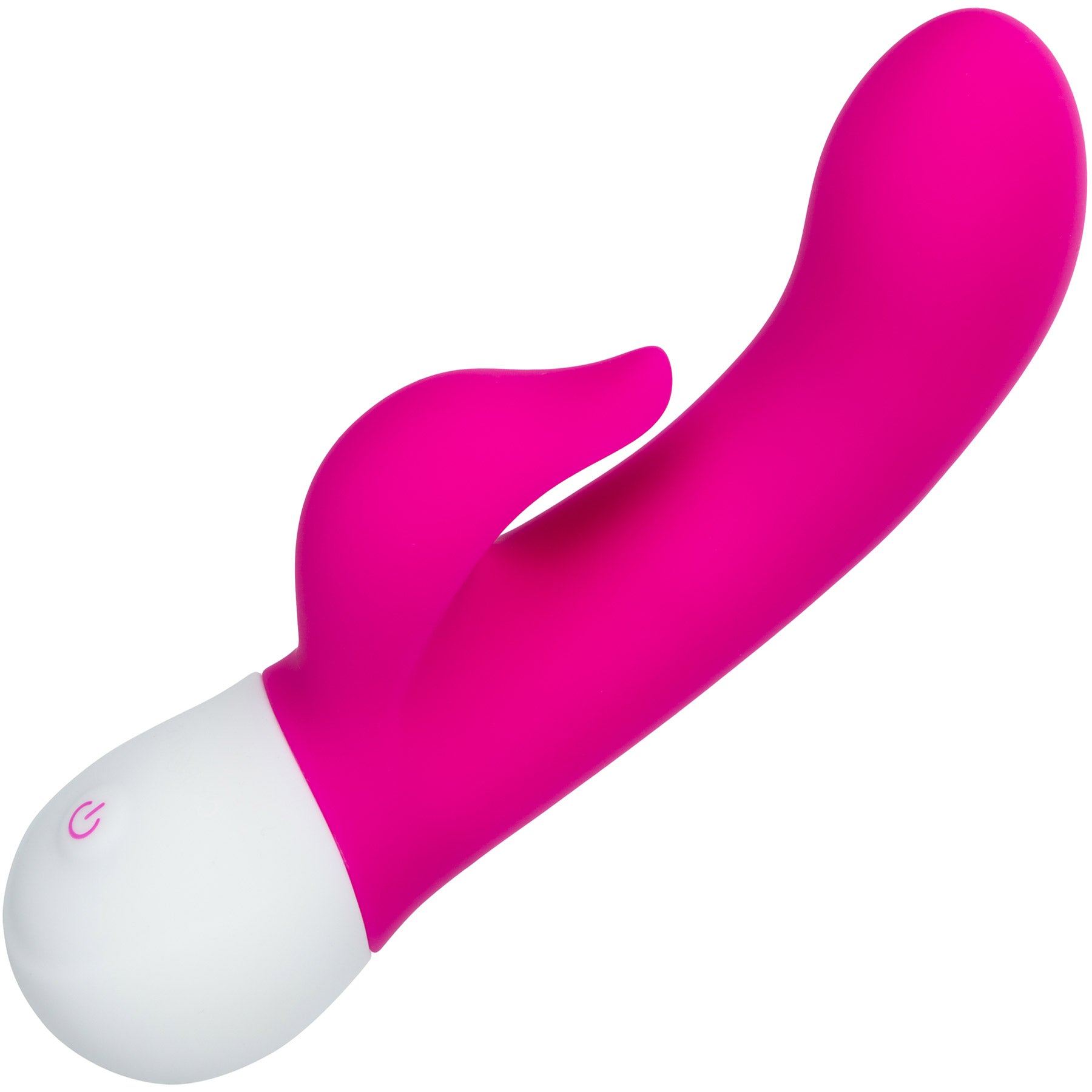 Basic Essentials® Rechargeable Dual Pleaser Silicone Rabbit Vibrator By CalExotics