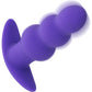Basic Essentials® Rechargeable Beaded Probe Silicone Vibrating Butt Plug By CalExotics