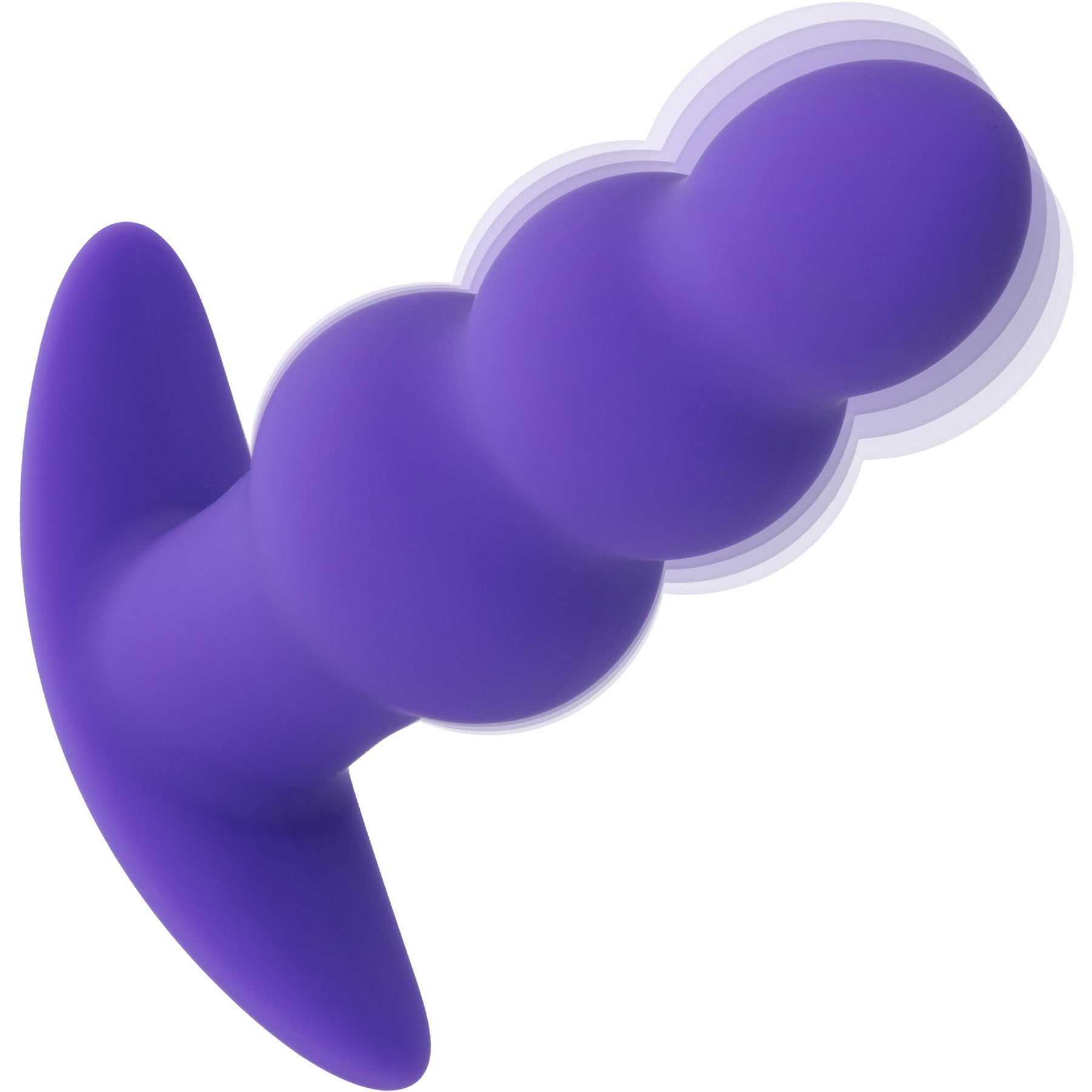 Basic Essentials® Rechargeable Beaded Probe Silicone Vibrating Butt Plug By CalExotics