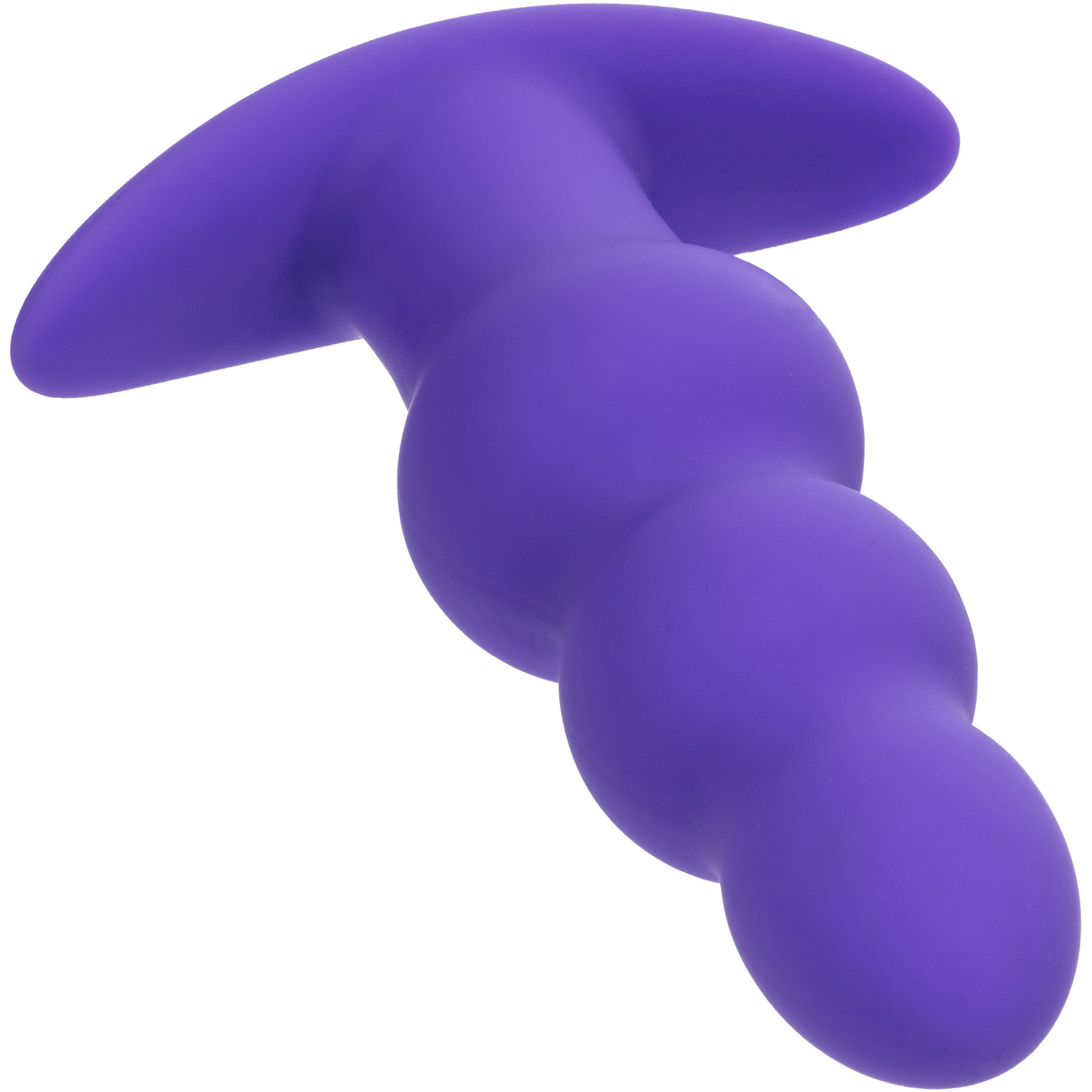 Basic Essentials® Rechargeable Beaded Probe Silicone Vibrating Butt Plug By CalExotics