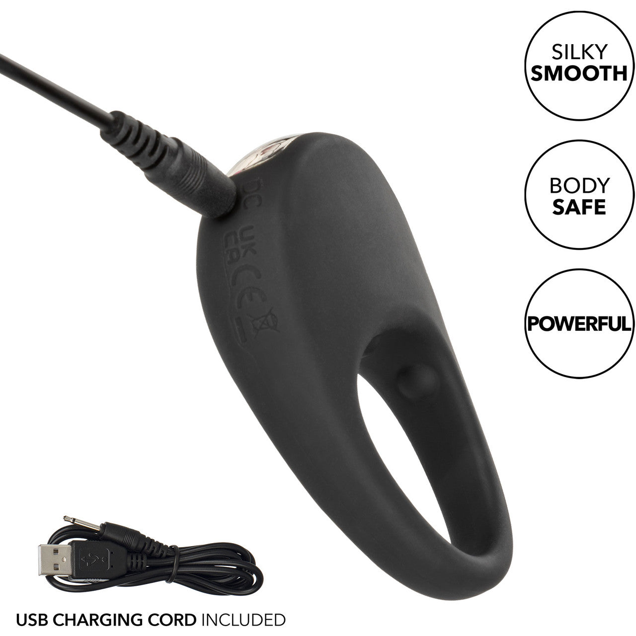 Silicone Rechargeable Pleasure Ring Vibrating Cock Ring By CalExotics Silicone Rechargeable Pleasure Ring Vibrating Cock Ring By CalExotics