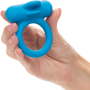 Silicone Rechargeable Double Trouble® Vibrating Cock Ring By CalExotics