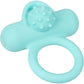 Silicone Rechargeable Nubby Lover's Delight Vibrating Cock Ring By CalExotics - Teal