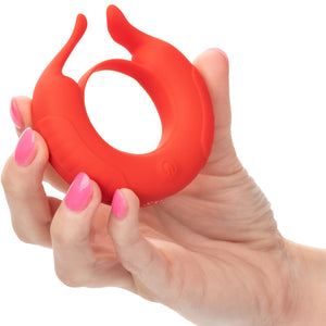 Silicone Rechargeable Taurus Enhancer Vibrating Cock Ring By CalExotics