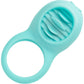 French Kiss Enhancer Silicone Rechargeable Waterproof Cock Ring By CalExotics - Blue