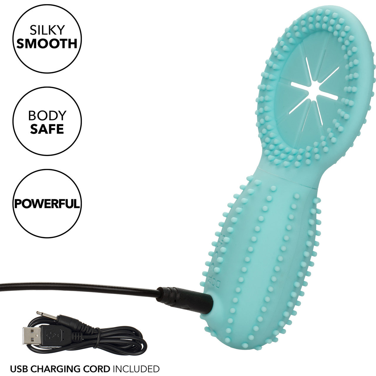 Silicone Rechargeable Elite 12X Enhancer Vibrating Cock Ring By CalExotics