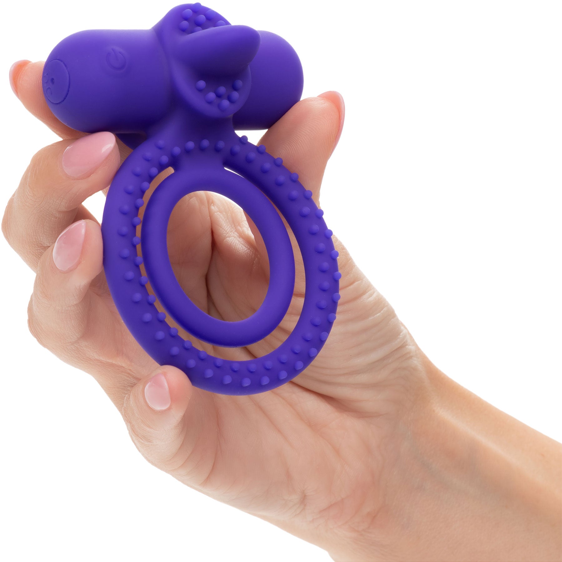 Silicone Rechargeable Dual Climaxer Vibrating Cock Ring By CalExotics