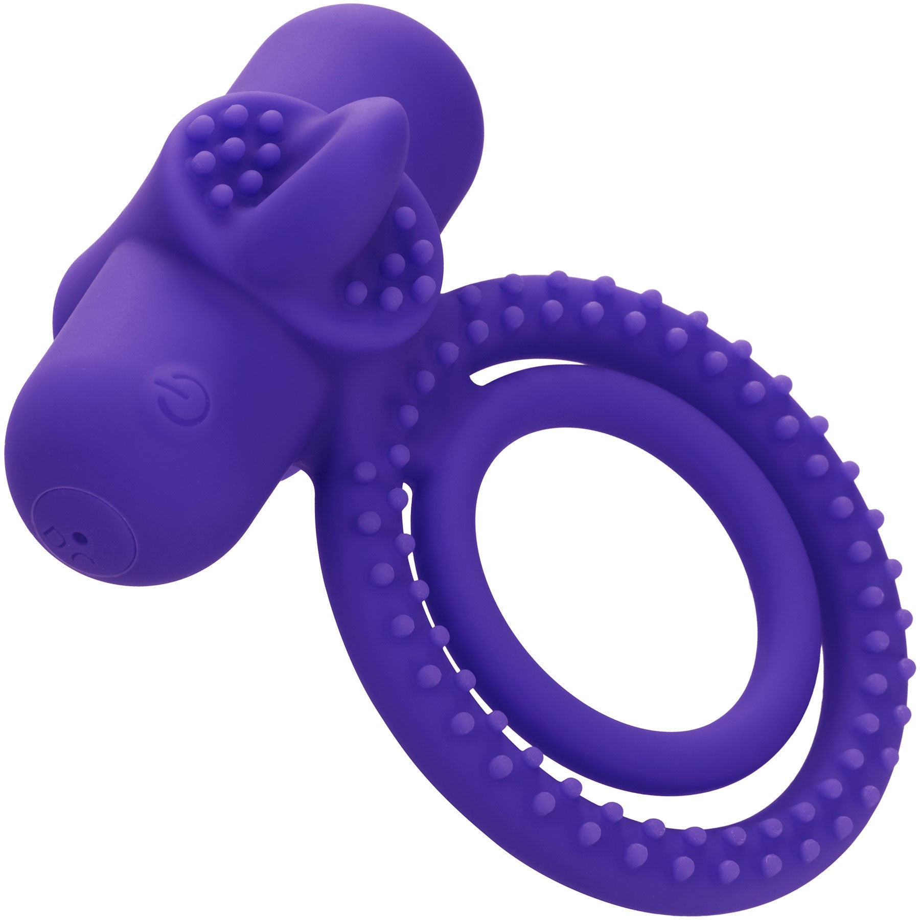 Silicone Rechargeable Dual Climaxer Vibrating Cock Ring By CalExotics