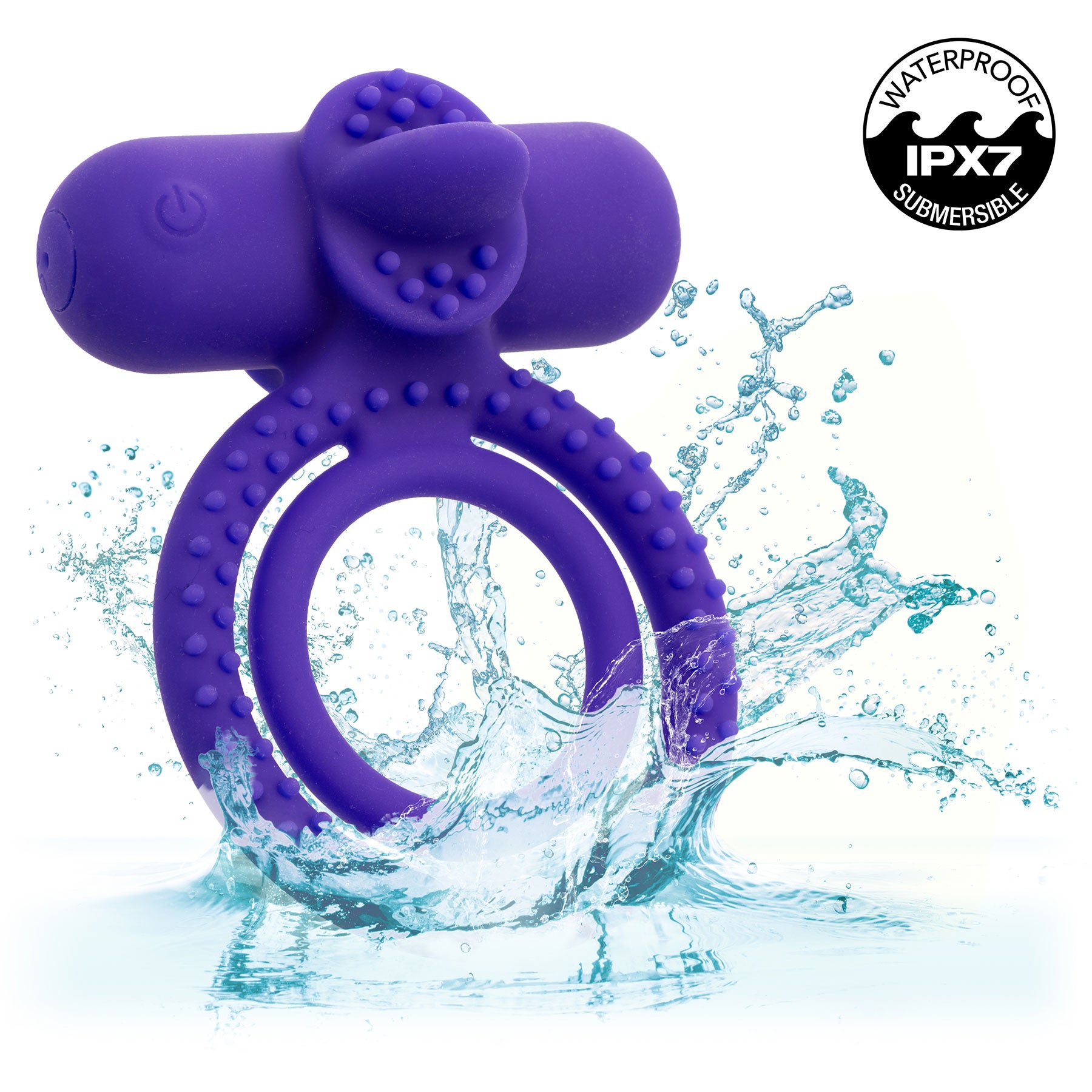 Silicone Rechargeable Dual Climaxer Vibrating Cock Ring By CalExotics