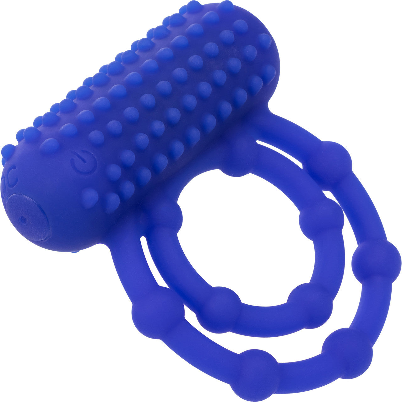 Silicone Rechargeable 10 Bead Maximus Vibrating Cock Ring By CalExotics