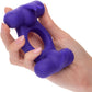 Silicone Rechargeable Triple Orgasm Enhancer Vibrating Cock Ring By CalExotics - Purple