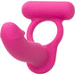 Silicone Rechargeable Double Diver Vibrating Cock Ring By CalExotics