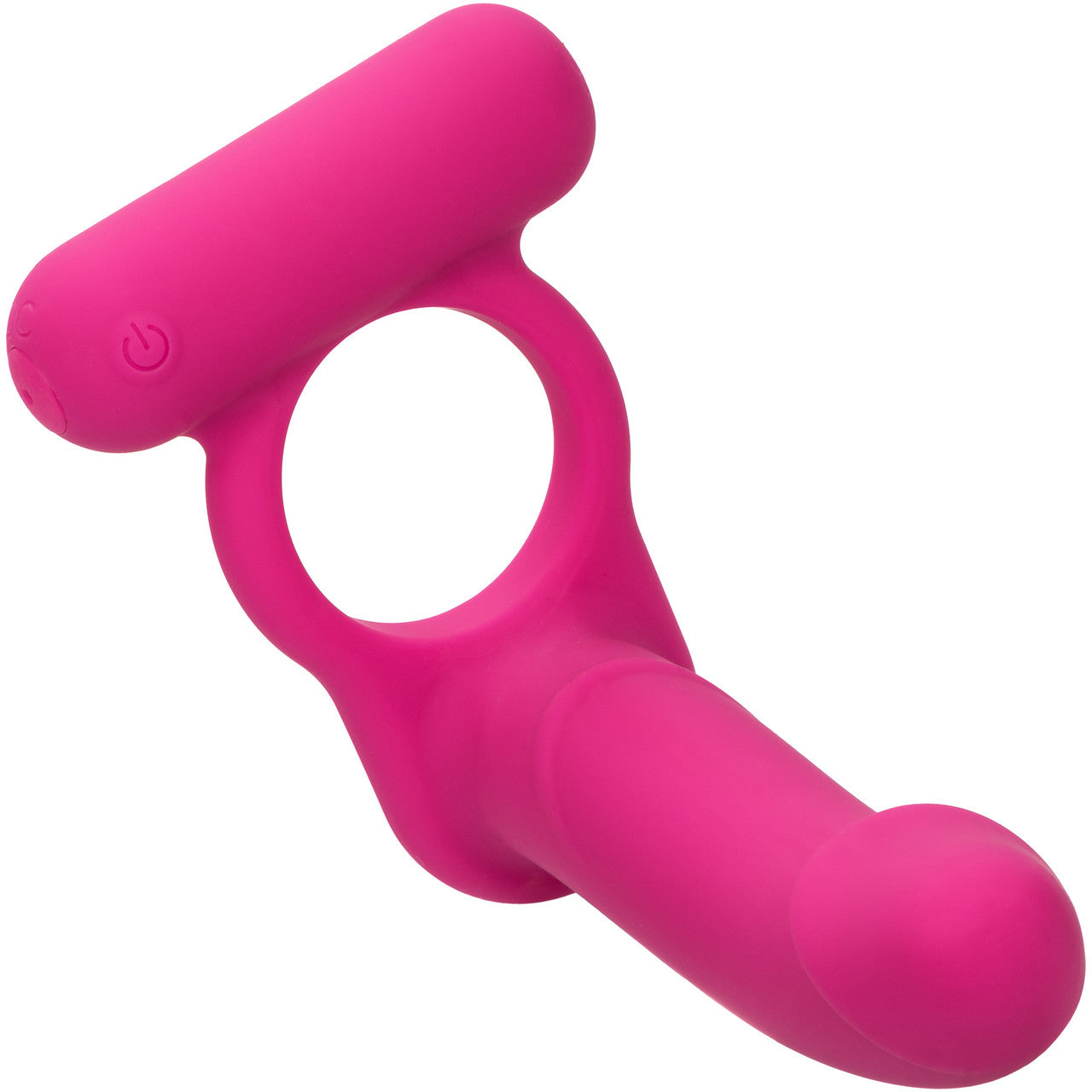 Silicone Rechargeable Double Diver Vibrating Cock Ring By CalExotics