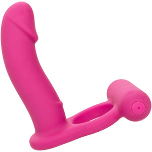 Silicone Rechargeable Double Diver Vibrating Cock Ring By CalExotics