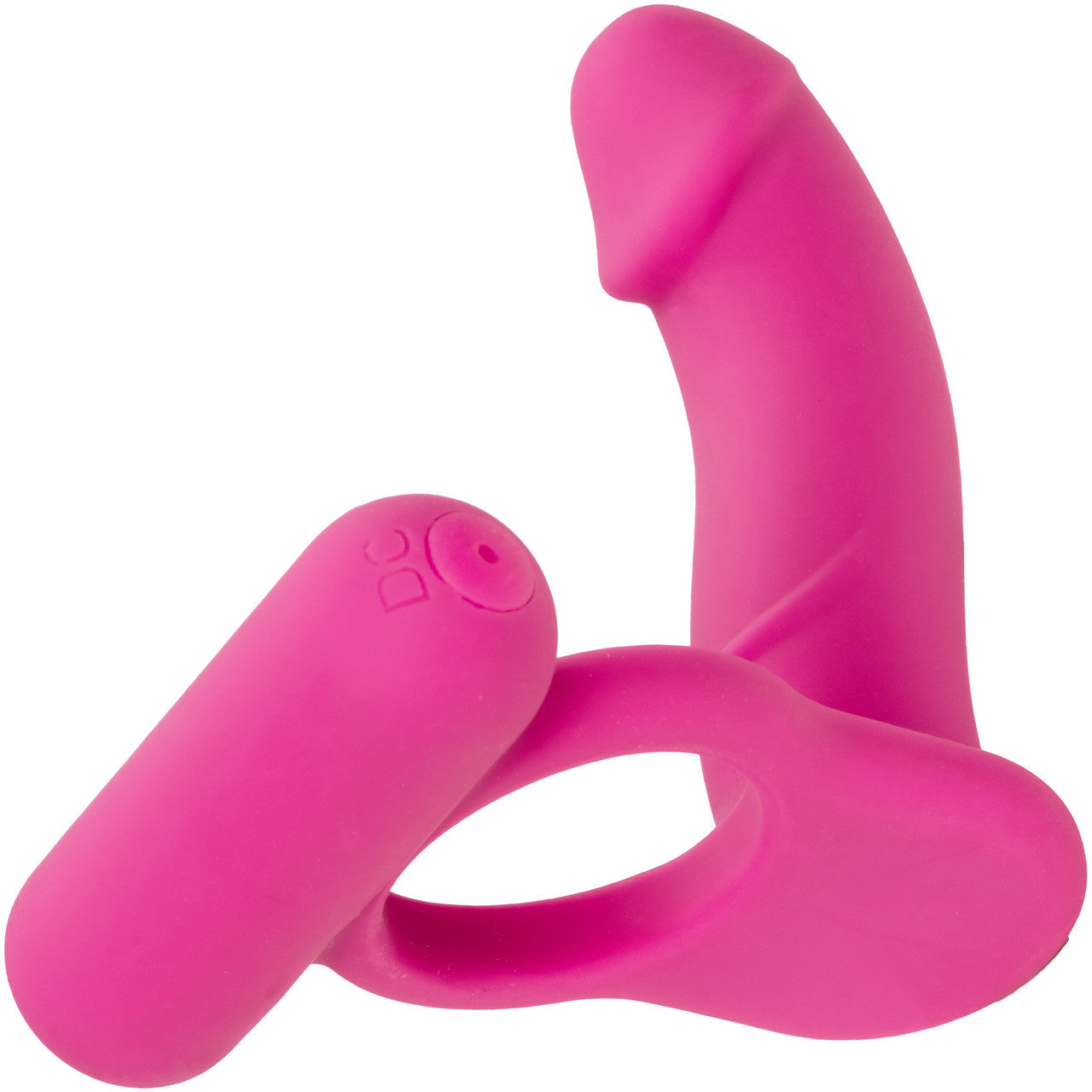 Silicone Rechargeable Double Diver Vibrating Cock Ring By CalExotics