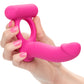 Silicone Rechargeable Double Diver Vibrating Cock Ring By CalExotics