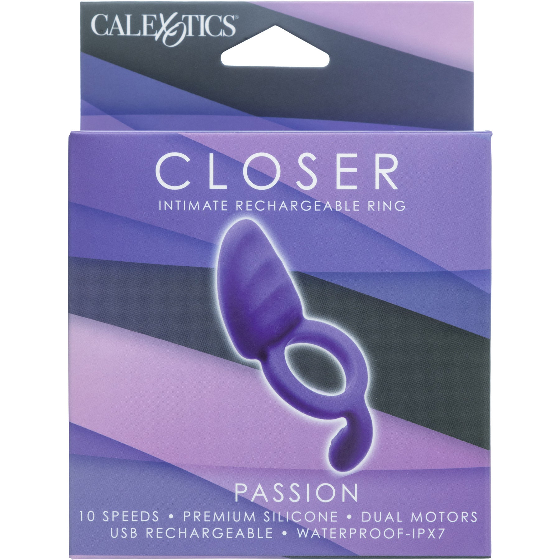 Closer™ Passion Intimate Rechargeable Waterproof Vibrating Silicone Cock Ring