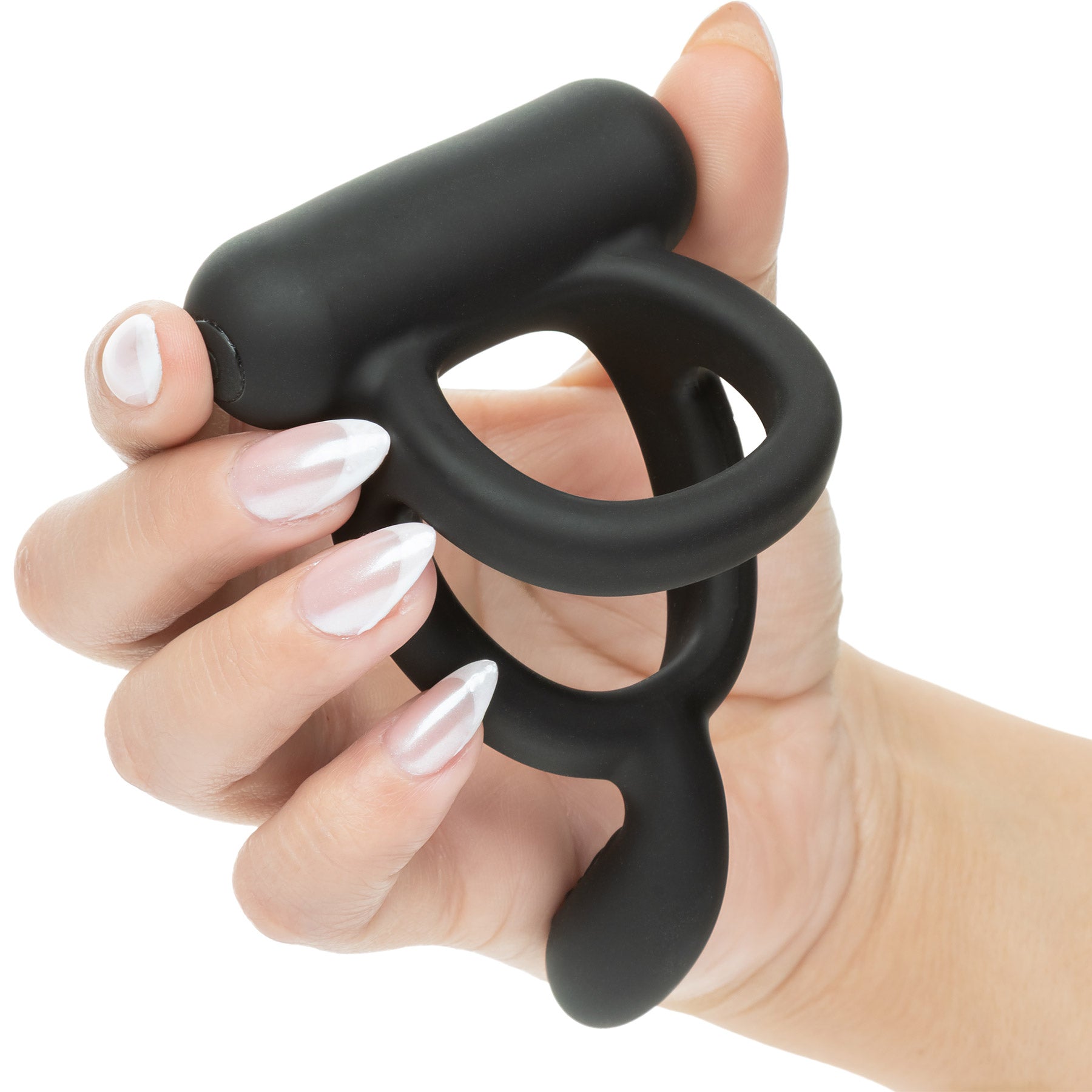 Closer™ Caress Intimate Vibrating Silicone Cock & Ball Ring