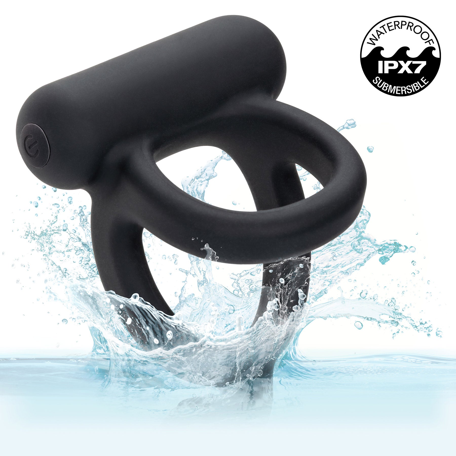Closer™ Caress Intimate Vibrating Silicone Cock & Ball Ring