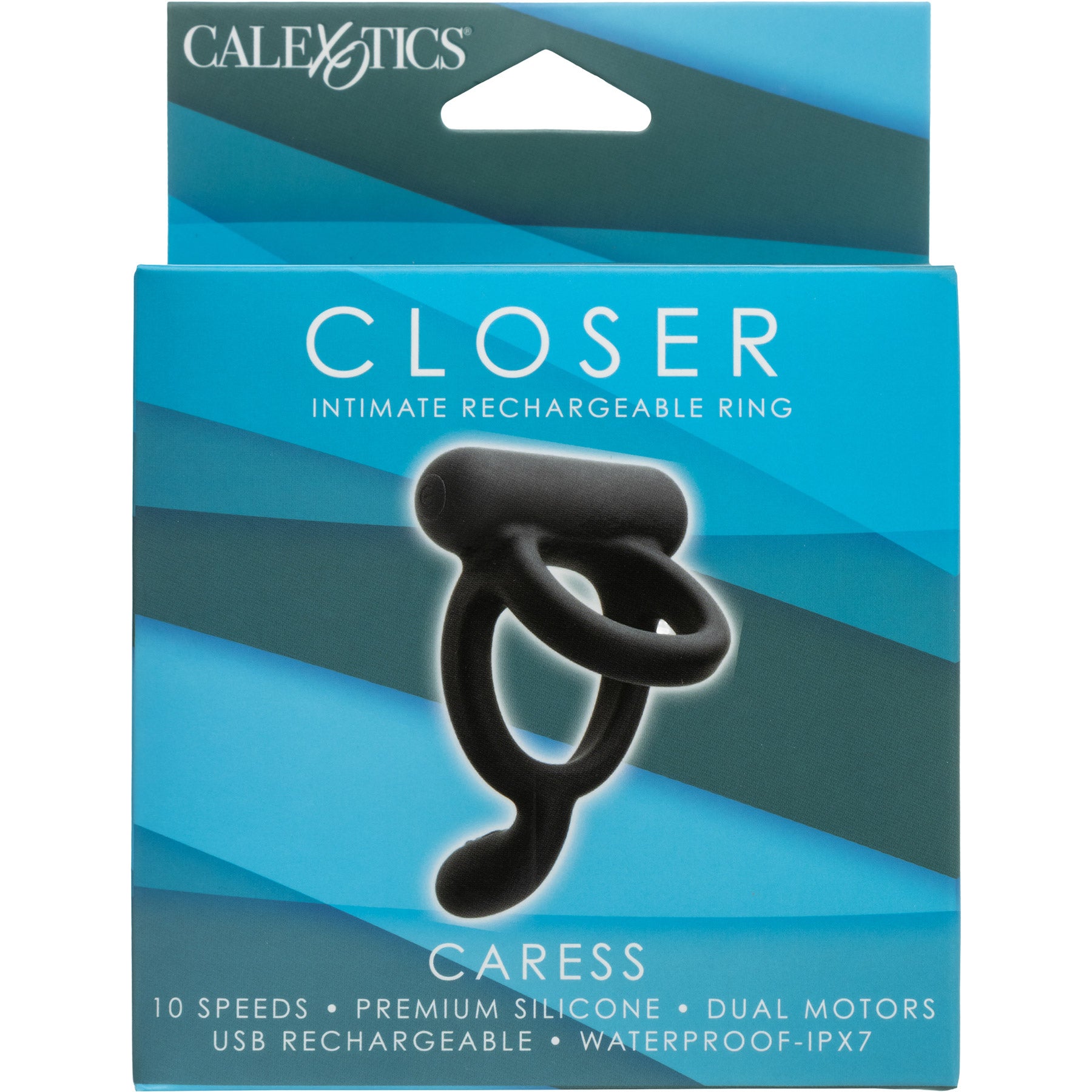 Closer™ Caress Intimate Vibrating Silicone Cock & Ball Ring