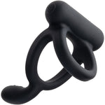 Closer™ Caress Intimate Vibrating Silicone Cock & Ball Ring